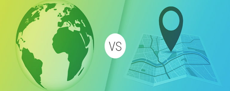 global vs. local websites