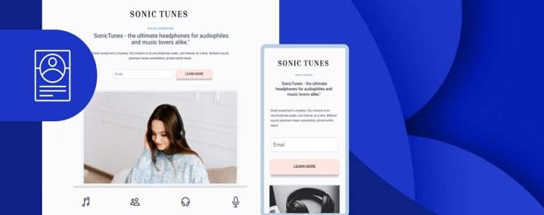 landing page