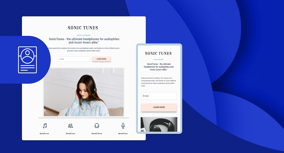 landing page