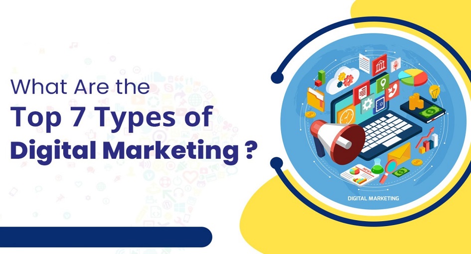 What are the top 7 types of digital marketing?
