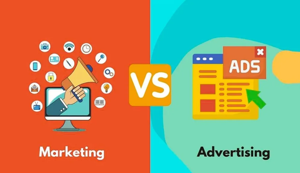 Difference between marketing and advertising